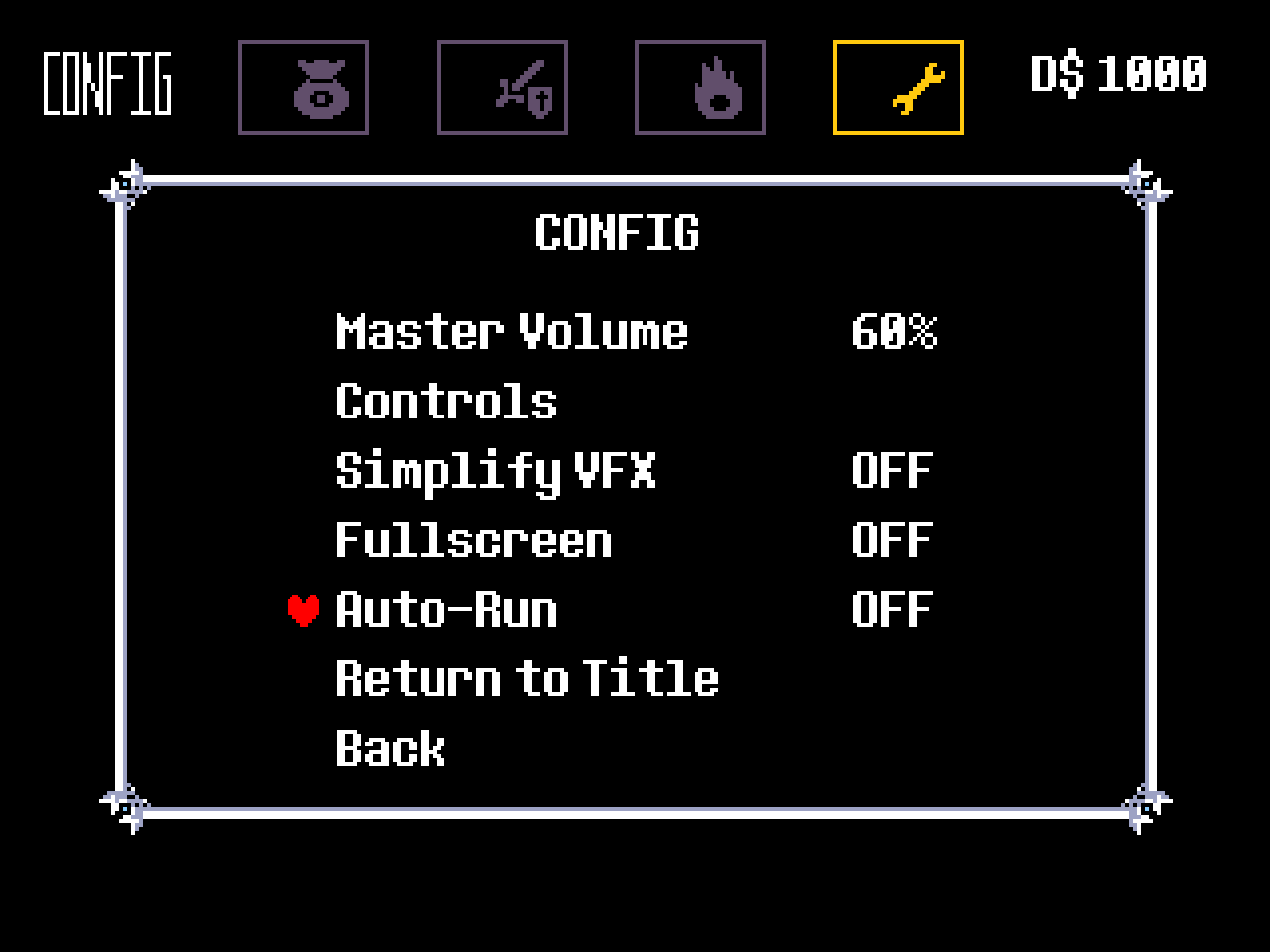 Auto Run option in CONFIG