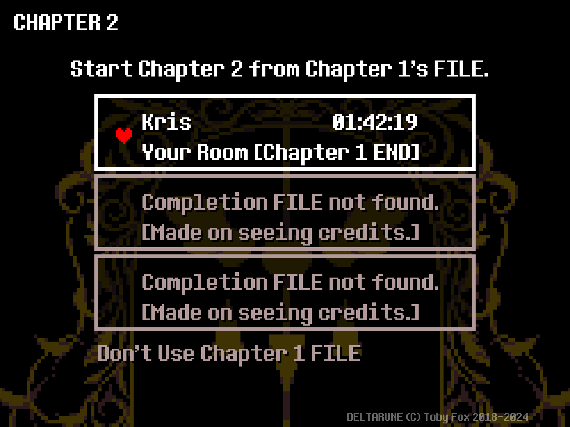 File menu showing completion