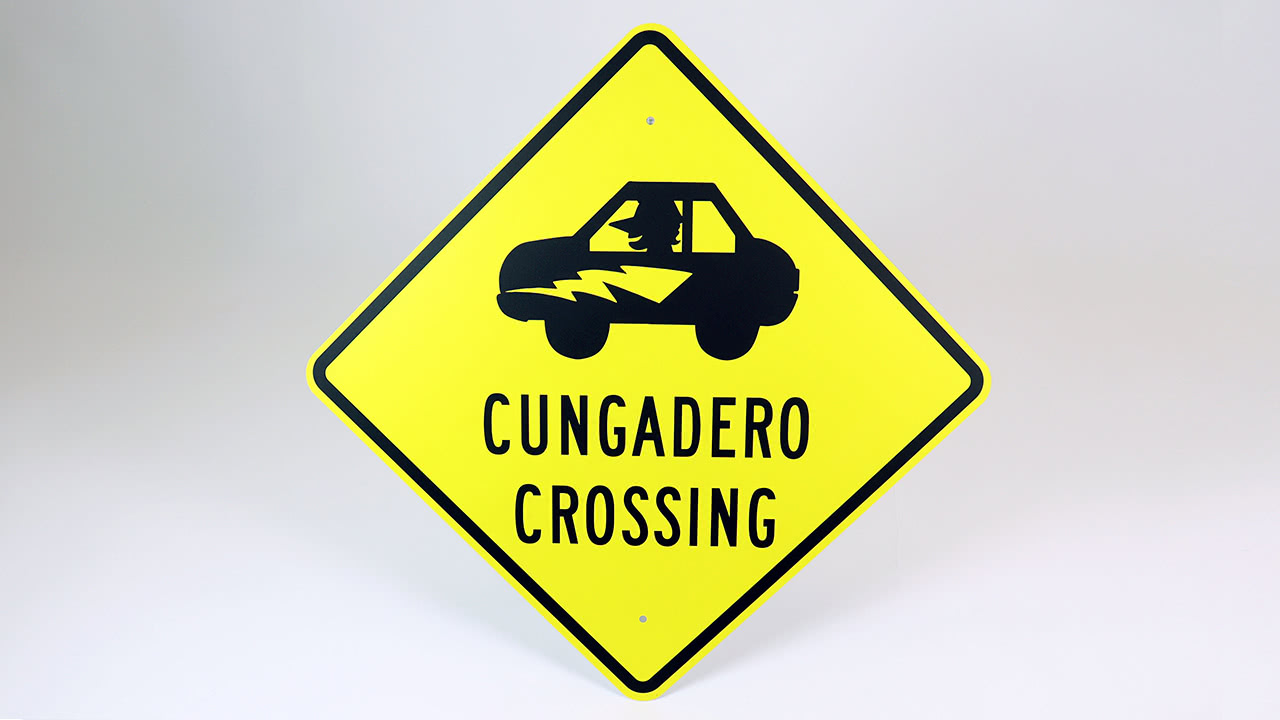 CUNGADERO CROSSING SIGN