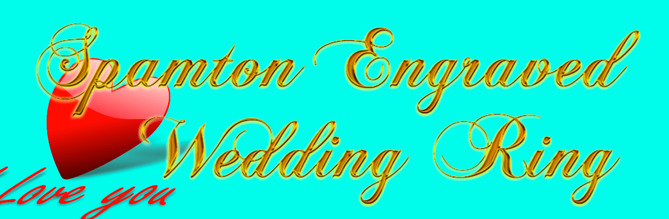 SPAMTON ENGRAVED WEDDING RING
