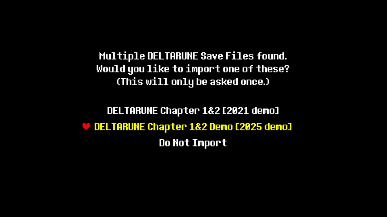 Screenshot showing the Switch Demo Import feature